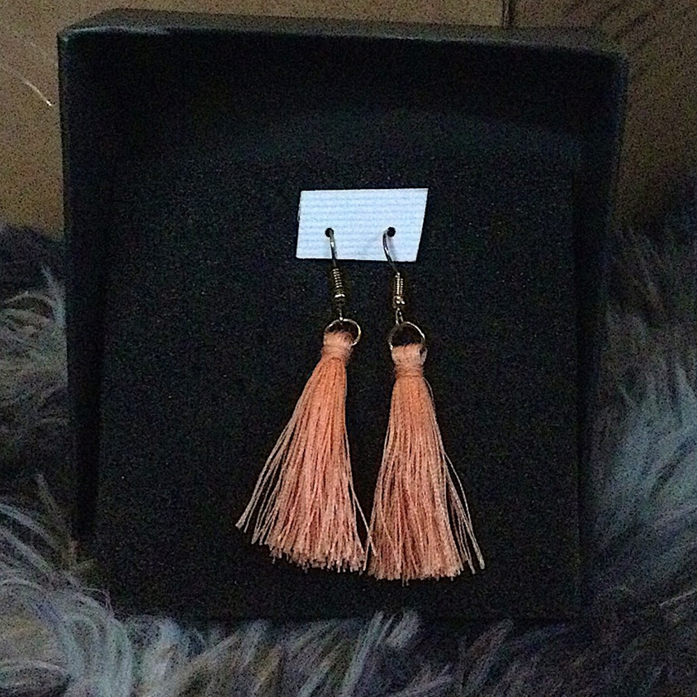 Peach | Tassel Earrings | NWOT